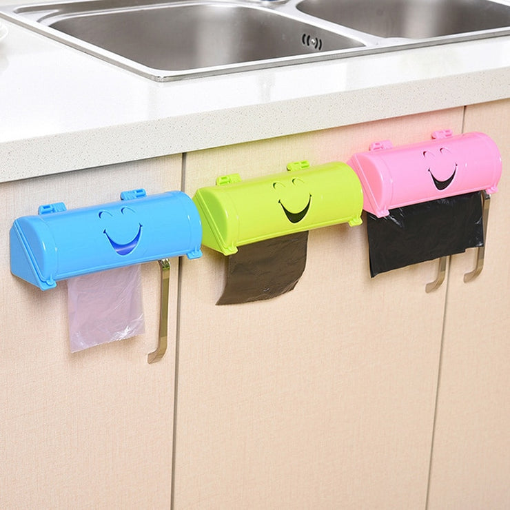 Shelve Mounted Bin Bag Organizer