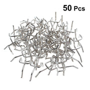 50Pcs Durable Carbon Steel Practical Pegboard Hooks