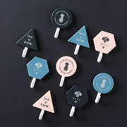 3 Packs of Nordic Wind Bathroom Hooks