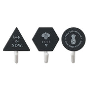 3 Packs of Nordic Wind Bathroom Hooks