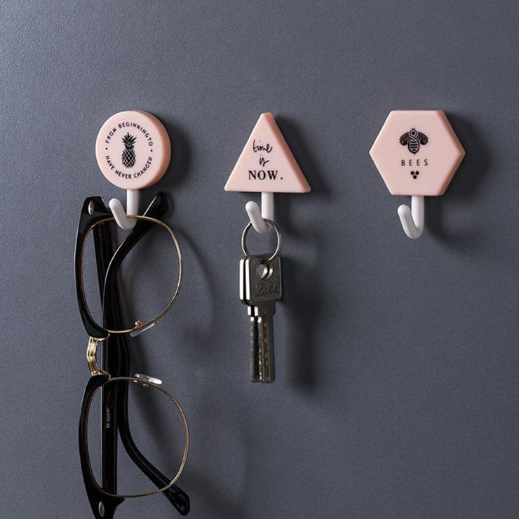 3 Packs of Nordic Wind Bathroom Hooks