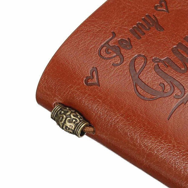Vintage Engraved Leather Journal