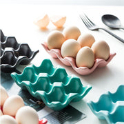 6 Grids Of Egg Holder Ceramic