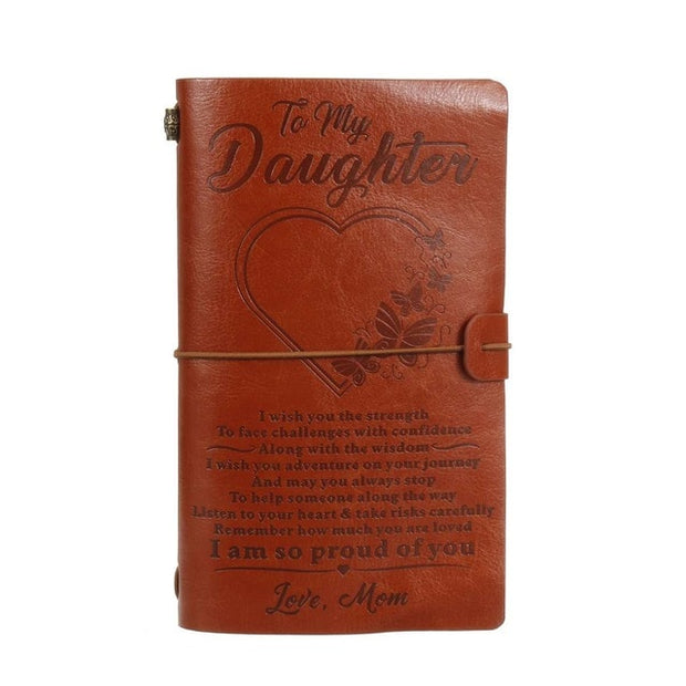 Vintage Engraved Leather Journal