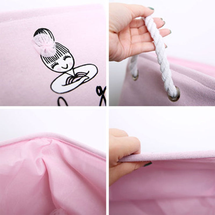 Ballet girl Folding Laundry Bag