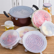 6 Pcs Reusable Silicone Vacuum Food Sealer