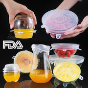 6 Pcs Reusable Silicone Vacuum Food Sealer