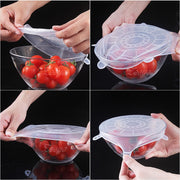 6 Pcs Reusable Silicone Vacuum Food Sealer