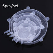 6 Pcs Reusable Silicone Vacuum Food Sealer