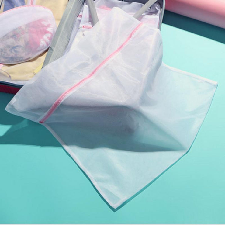 Zippered Mesh Laundry Washing Bag