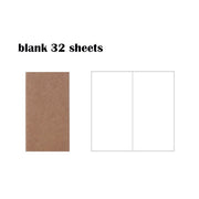 32 Sheets Vintage Kraft Paper Notebook