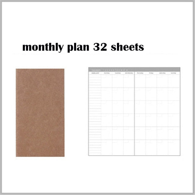 32 Sheets Vintage Kraft Paper Notebook