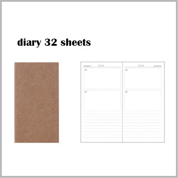 32 Sheets Vintage Kraft Paper Notebook