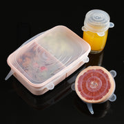 6 Pcs Reusable Silicone Vacuum Food Sealer