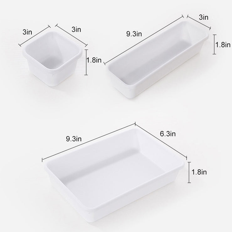 8 Pc/set Home Drawer Organizer Tray