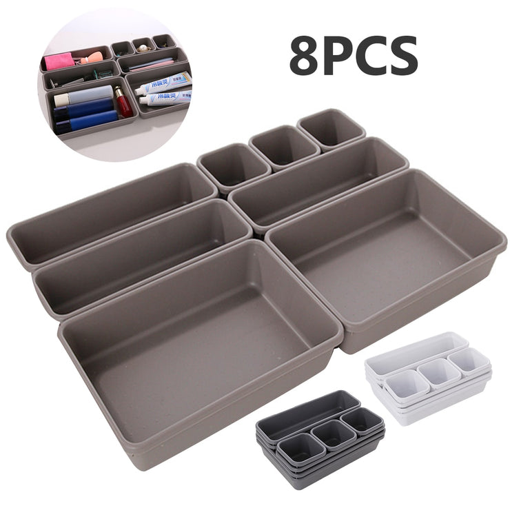 8PCs Home Drawer Organizer Box