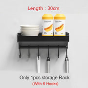 Wall Mounted Kitchen Organization Rack