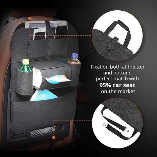 Car Seat Back Multi-Pocket Storage Organizer