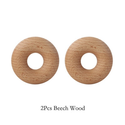 2Pcs Wooden Bag Clips