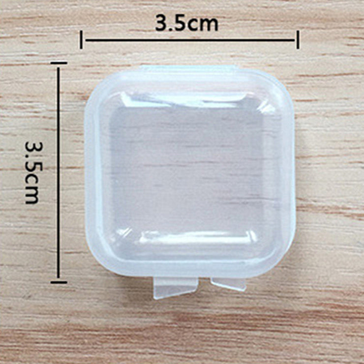 5/10Pcs Mini Portable Plastic Transparent Storage Boxes