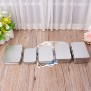 Delicate Small Metal Tin Silver Storage Box