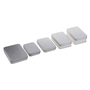 Delicate Small Metal Tin Silver Storage Box