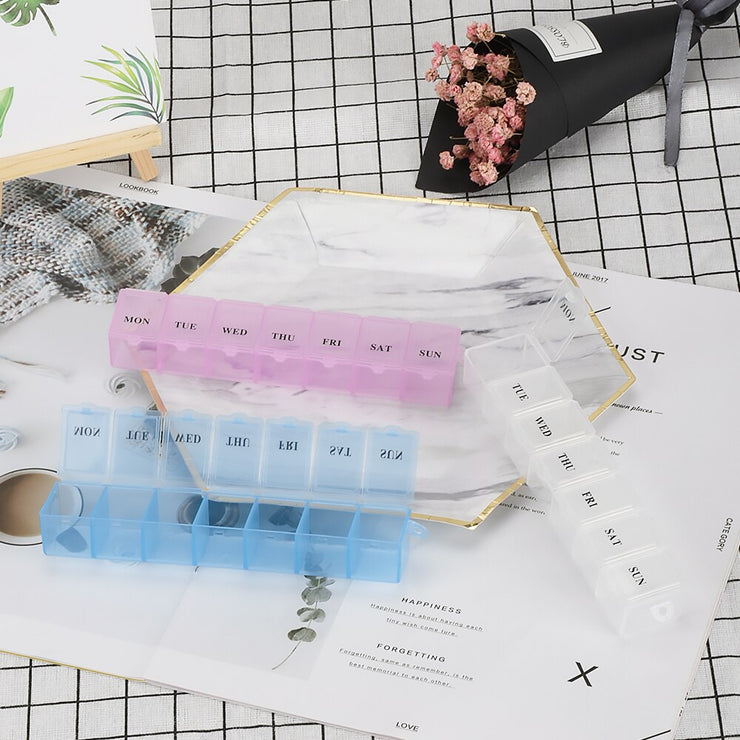 7 Days Weekly Medicine Storage Organizer