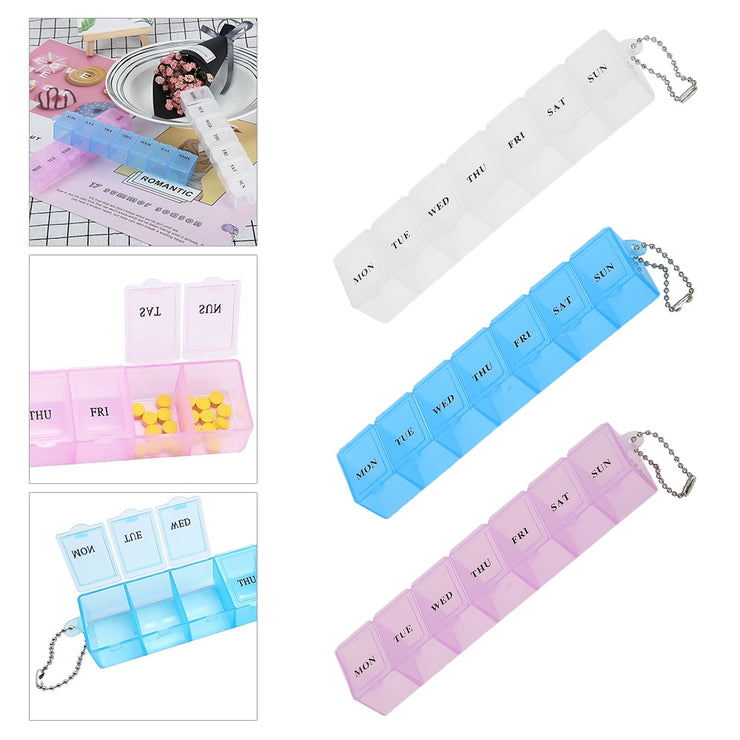 7 Days Weekly Medicine Storage Organizer